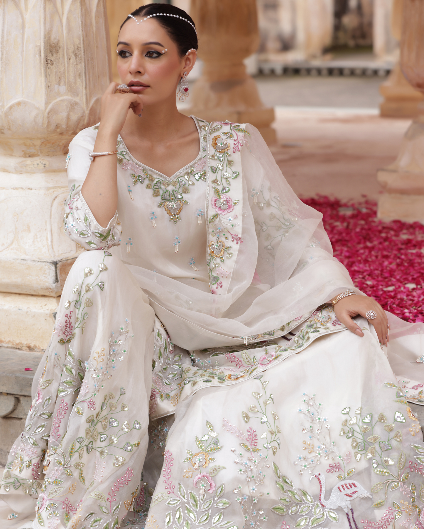 Heritage Sharara Set With Kardana Work