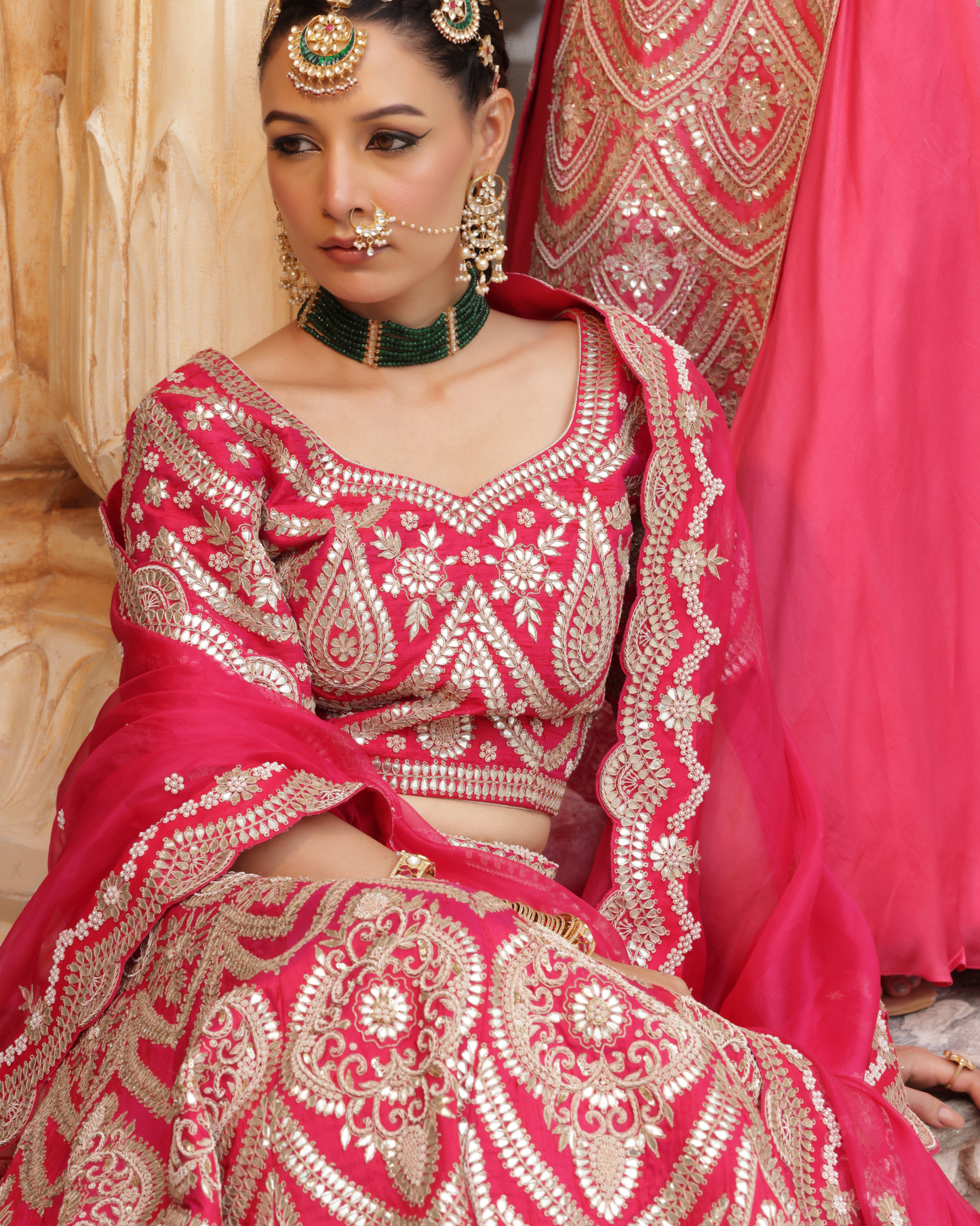 Golden Glow Silk Lehenga Set
