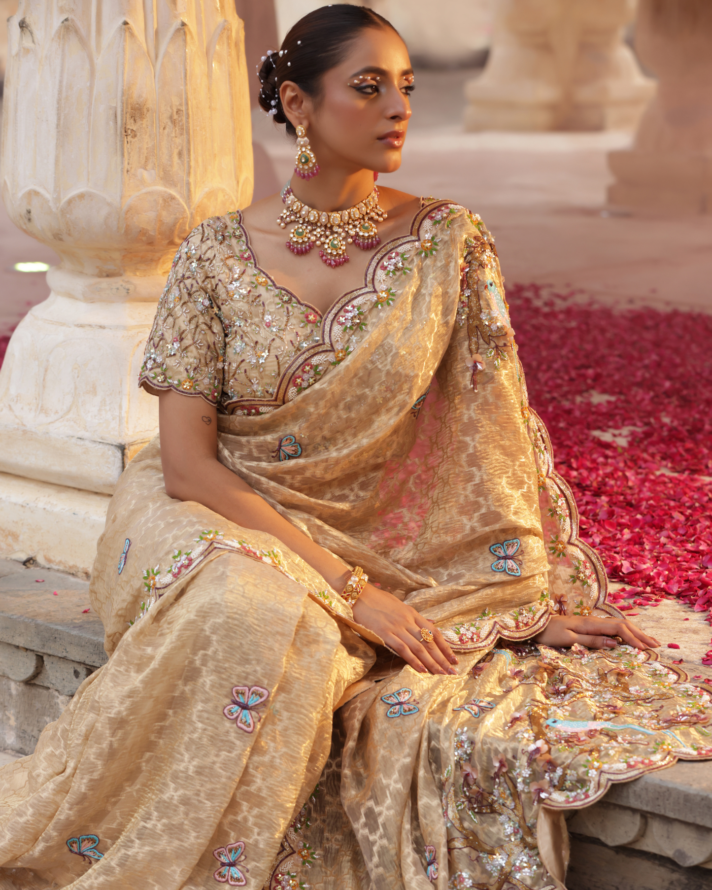 Rajputana Zari Tissue Saree