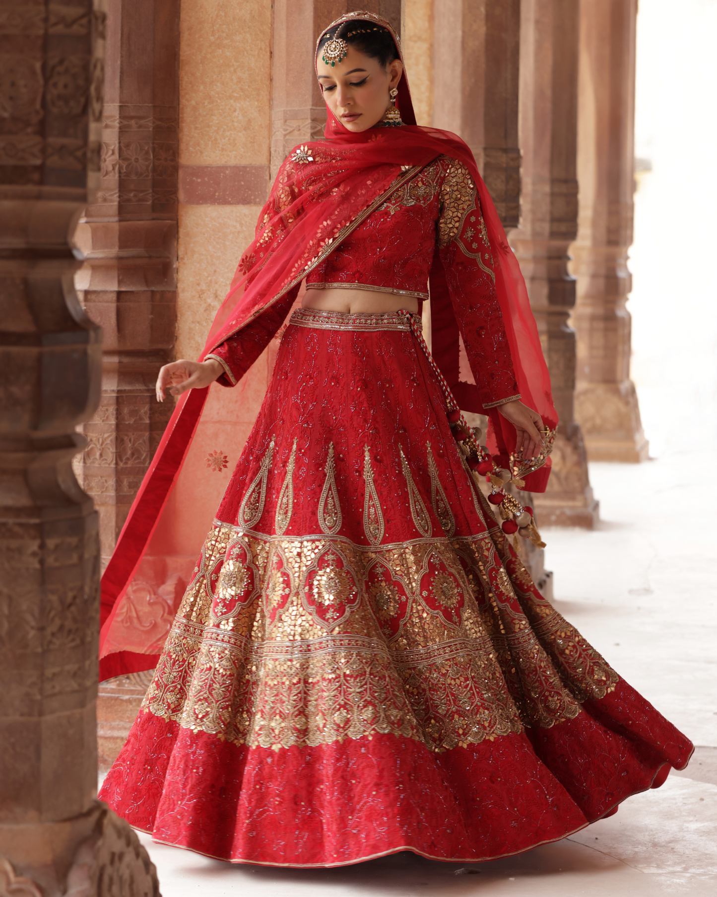 Rich Dupion Silk Lehenga Set