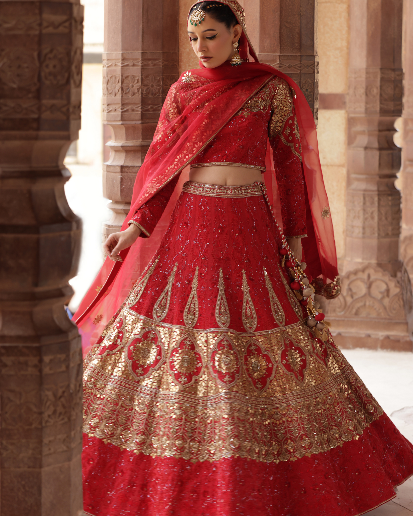Rich Dupion Silk Lehenga Set