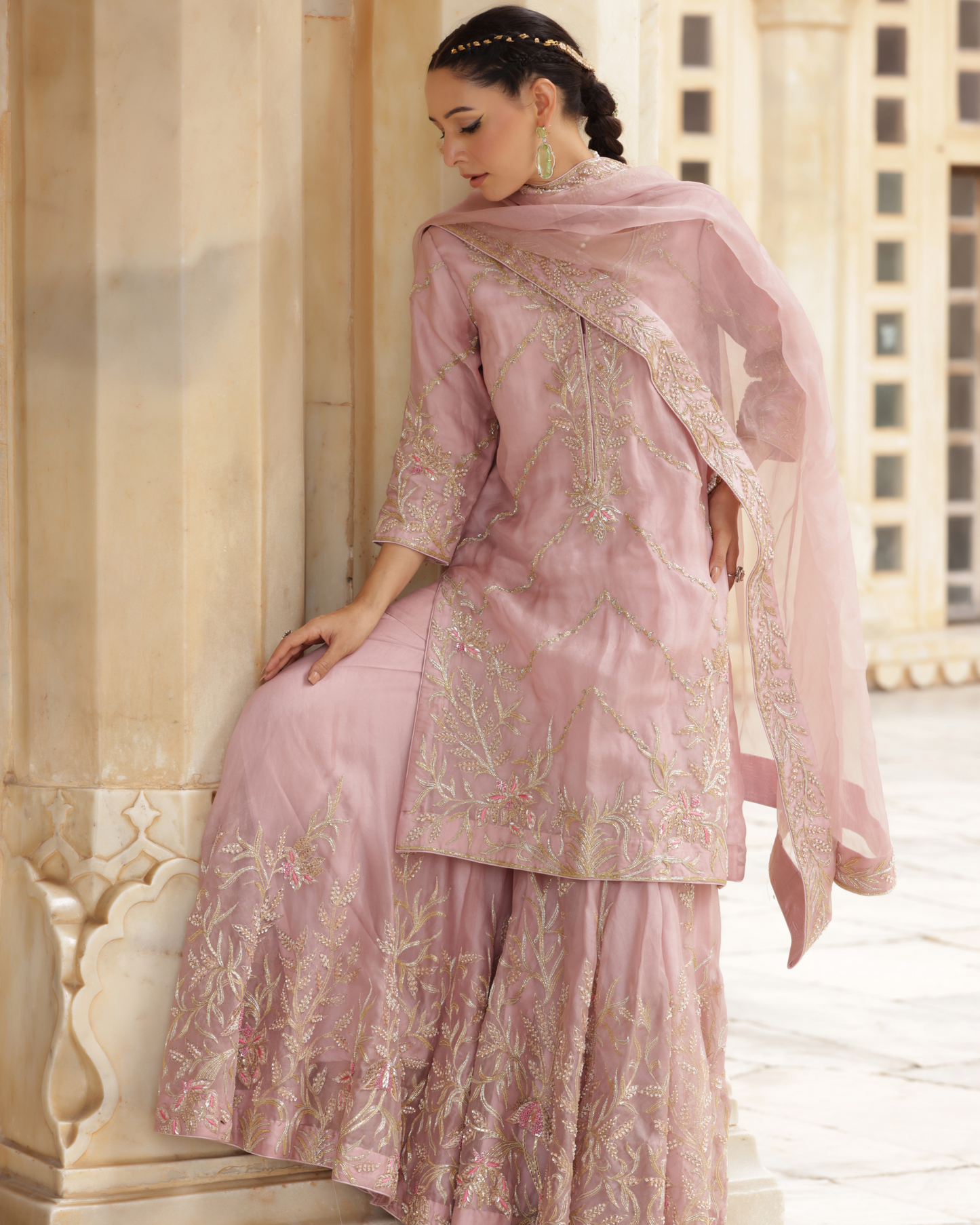 Noor-e-Awadh Sharara Set