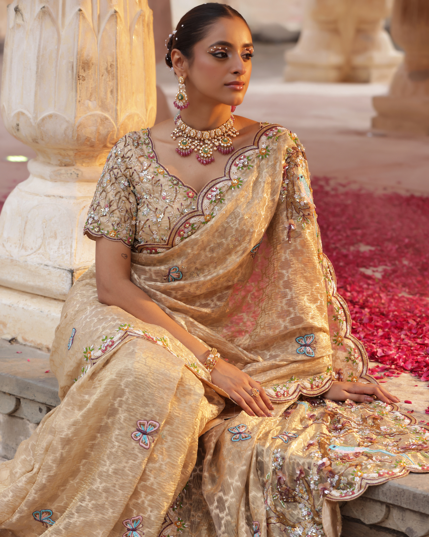 Rajputana Zari Tissue Saree