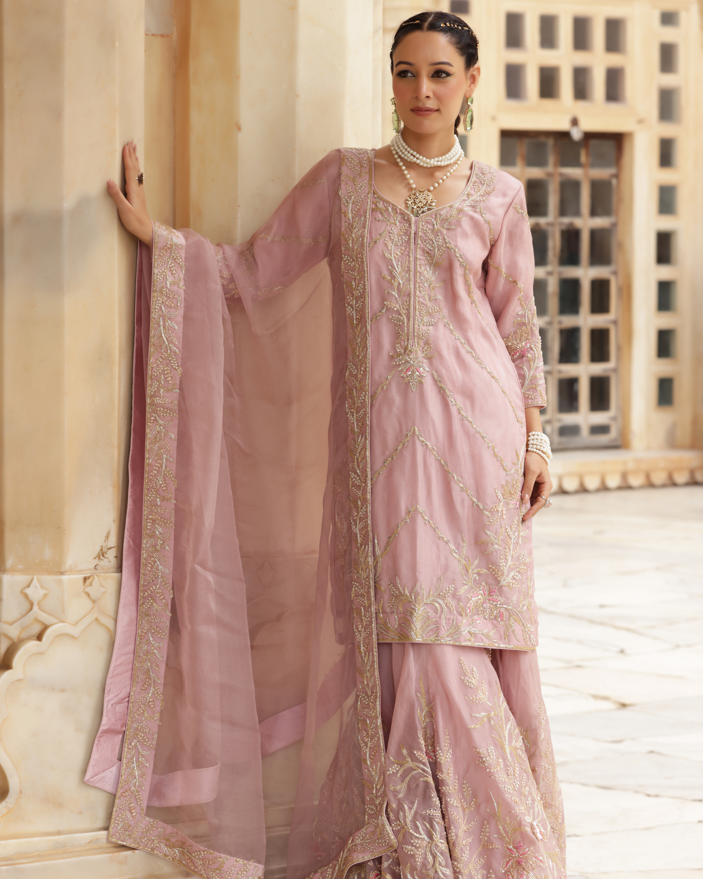 Noor-e-Awadh Sharara Set