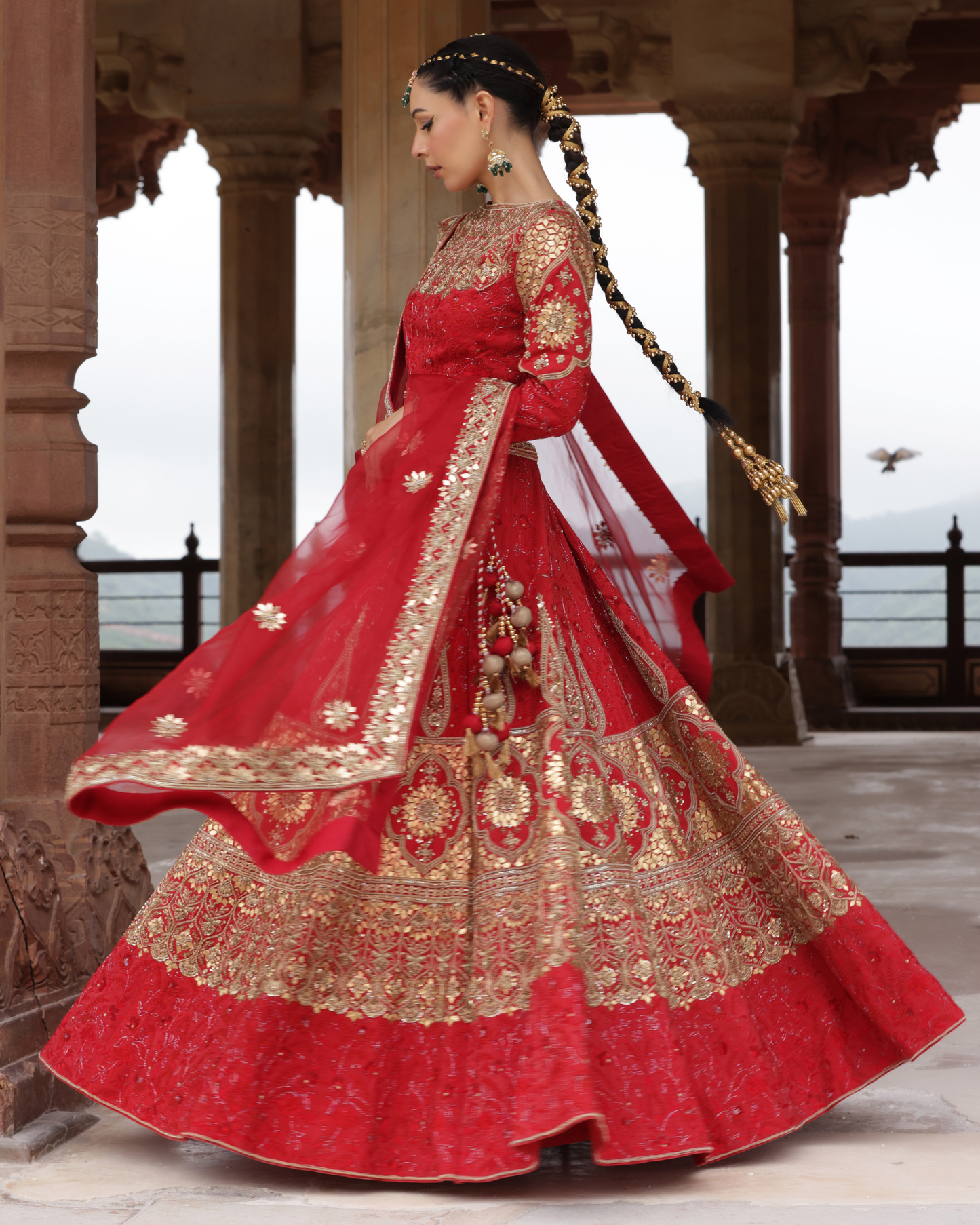 Rich Dupion Silk Lehenga Set