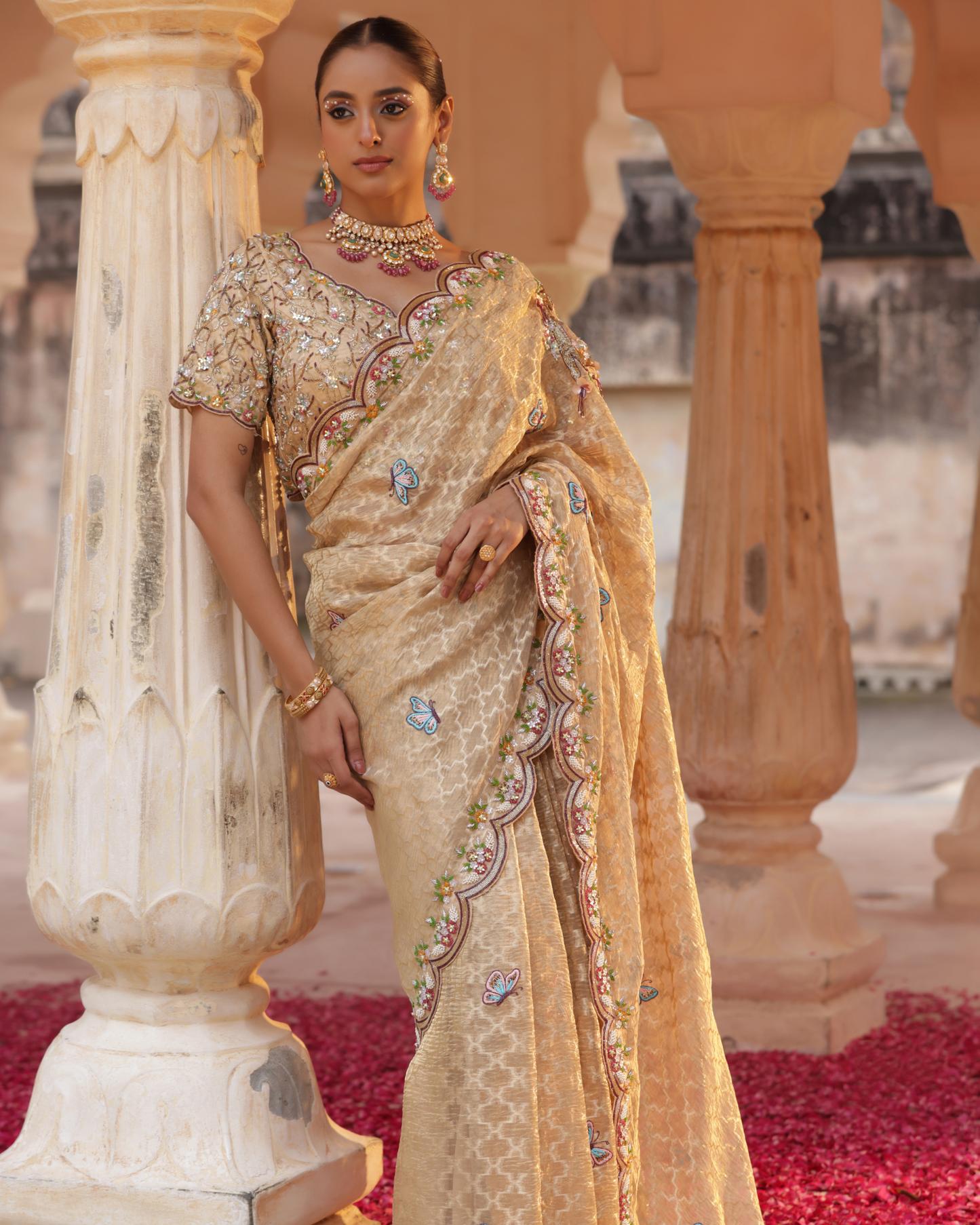 Rajputana Zari Tissue Saree