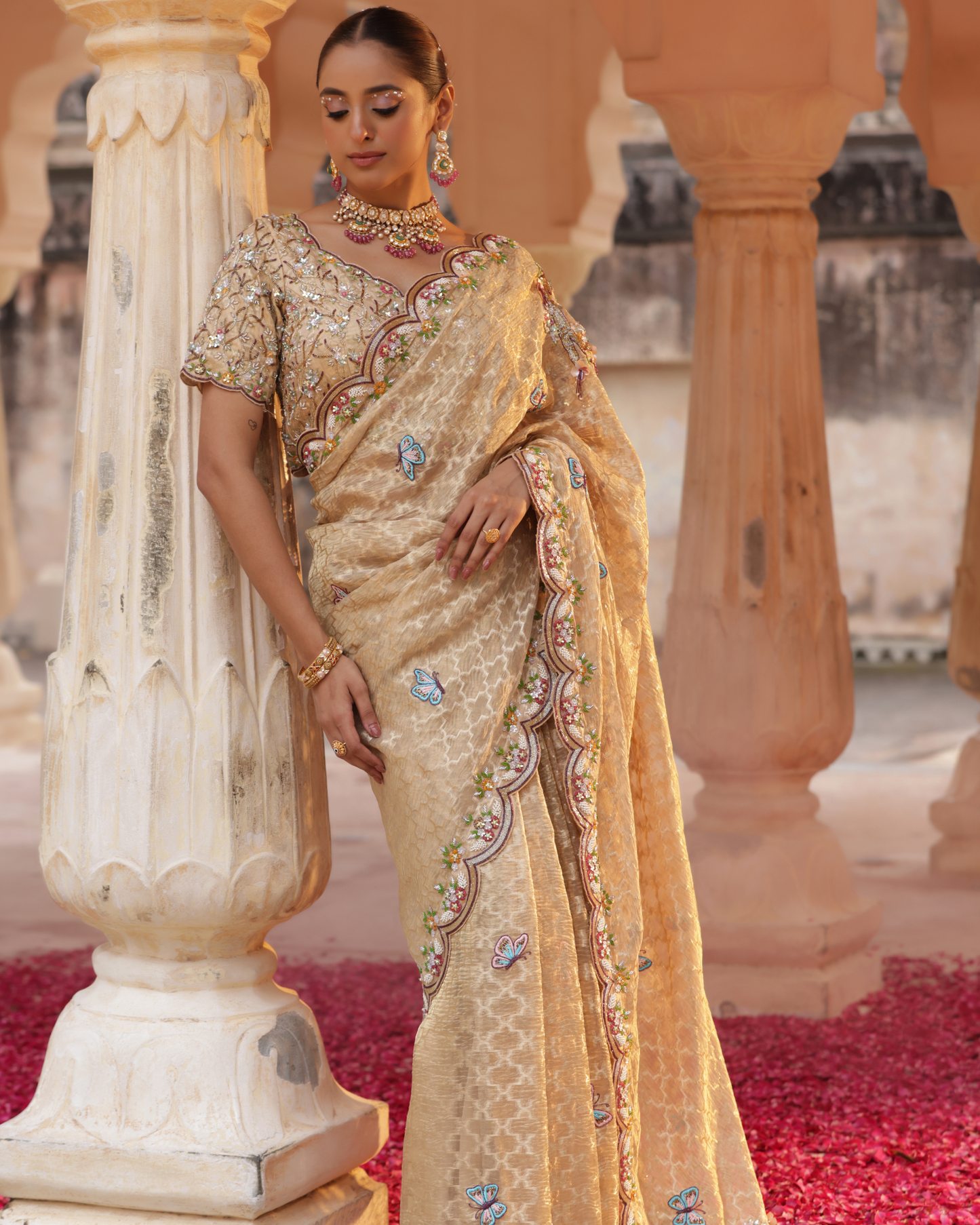 Rajputana Zari Tissue Saree