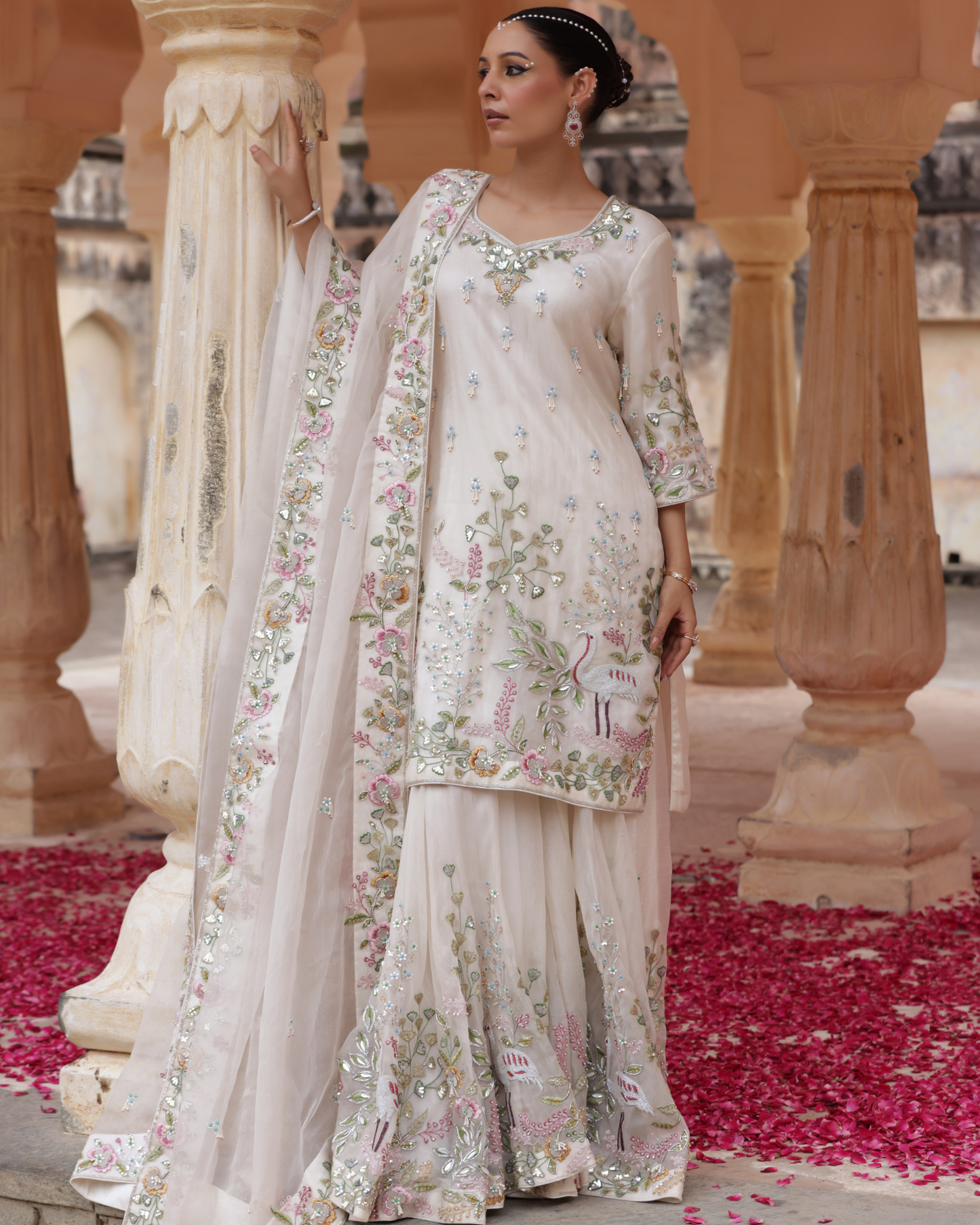 Heritage Sharara Set With Kardana Work