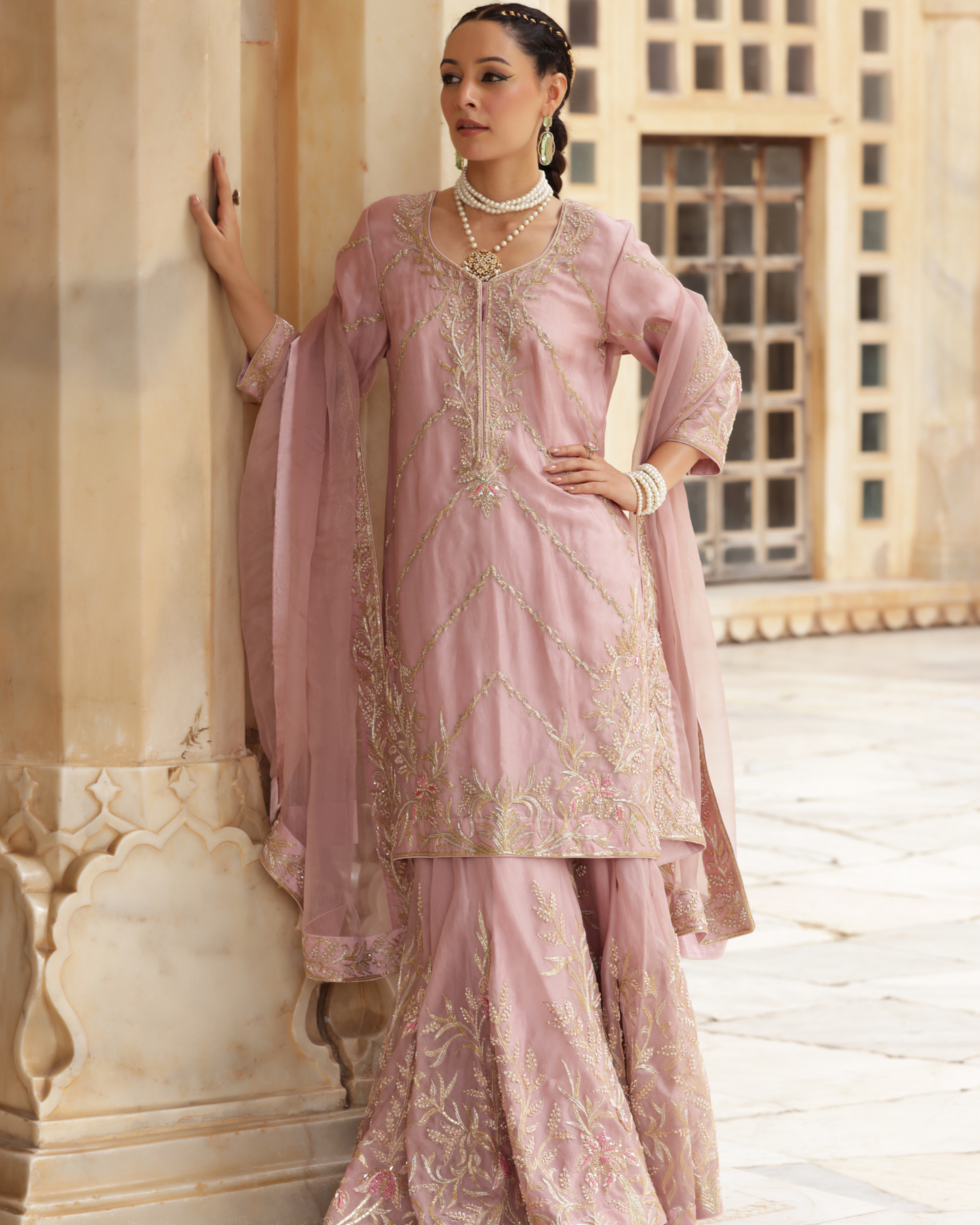 Noor-e-Awadh Sharara Set