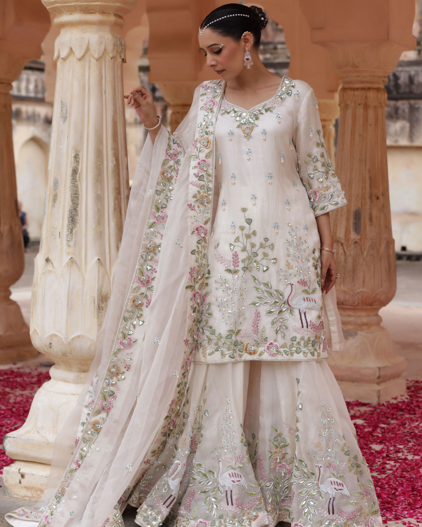 Heritage Sharara Set With Kardana Work