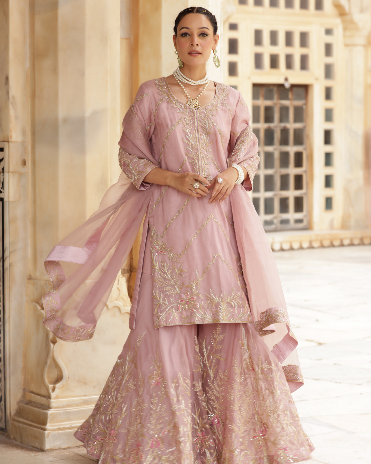 Noor-e-Awadh Sharara Set