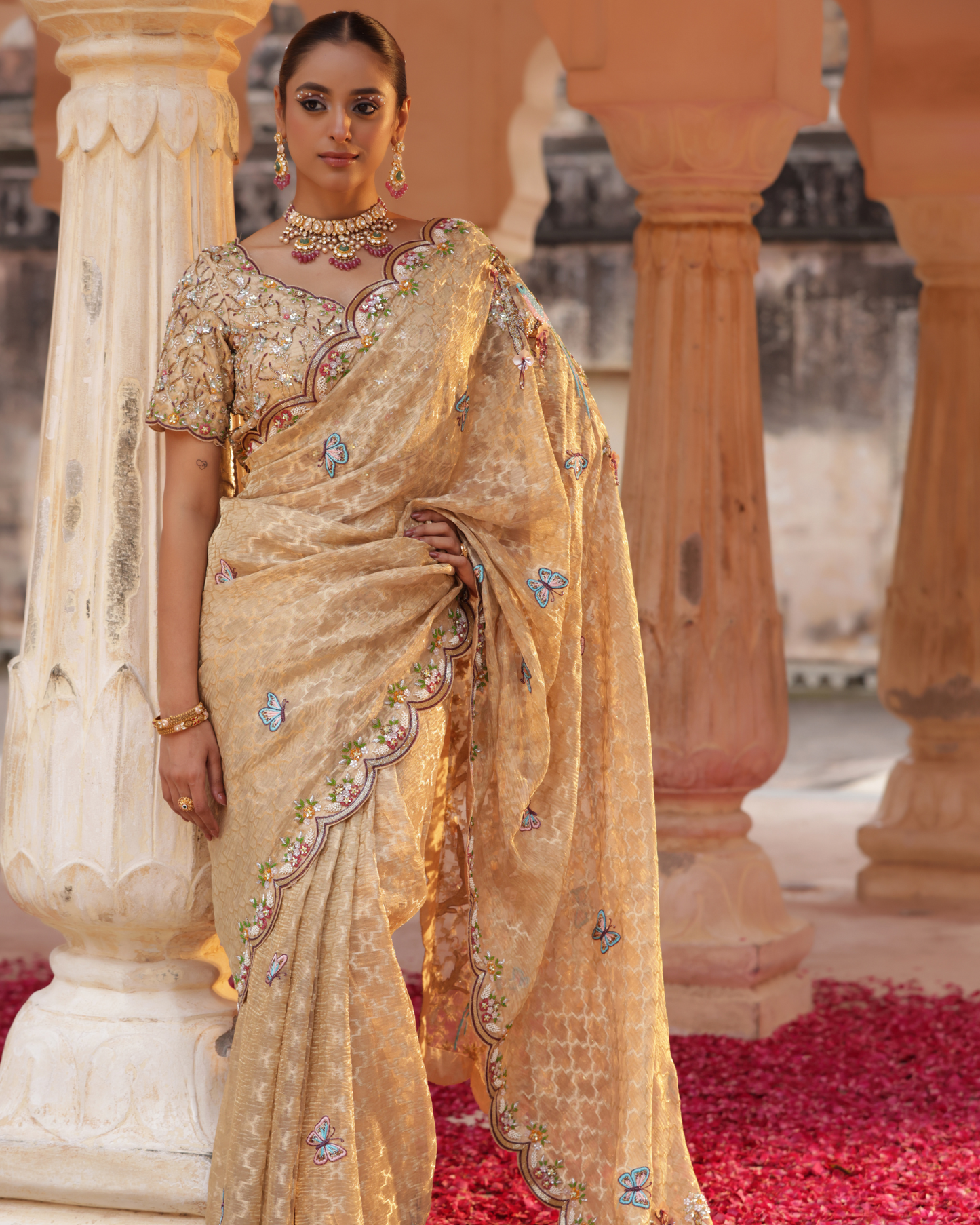 Rajputana Zari Tissue Saree