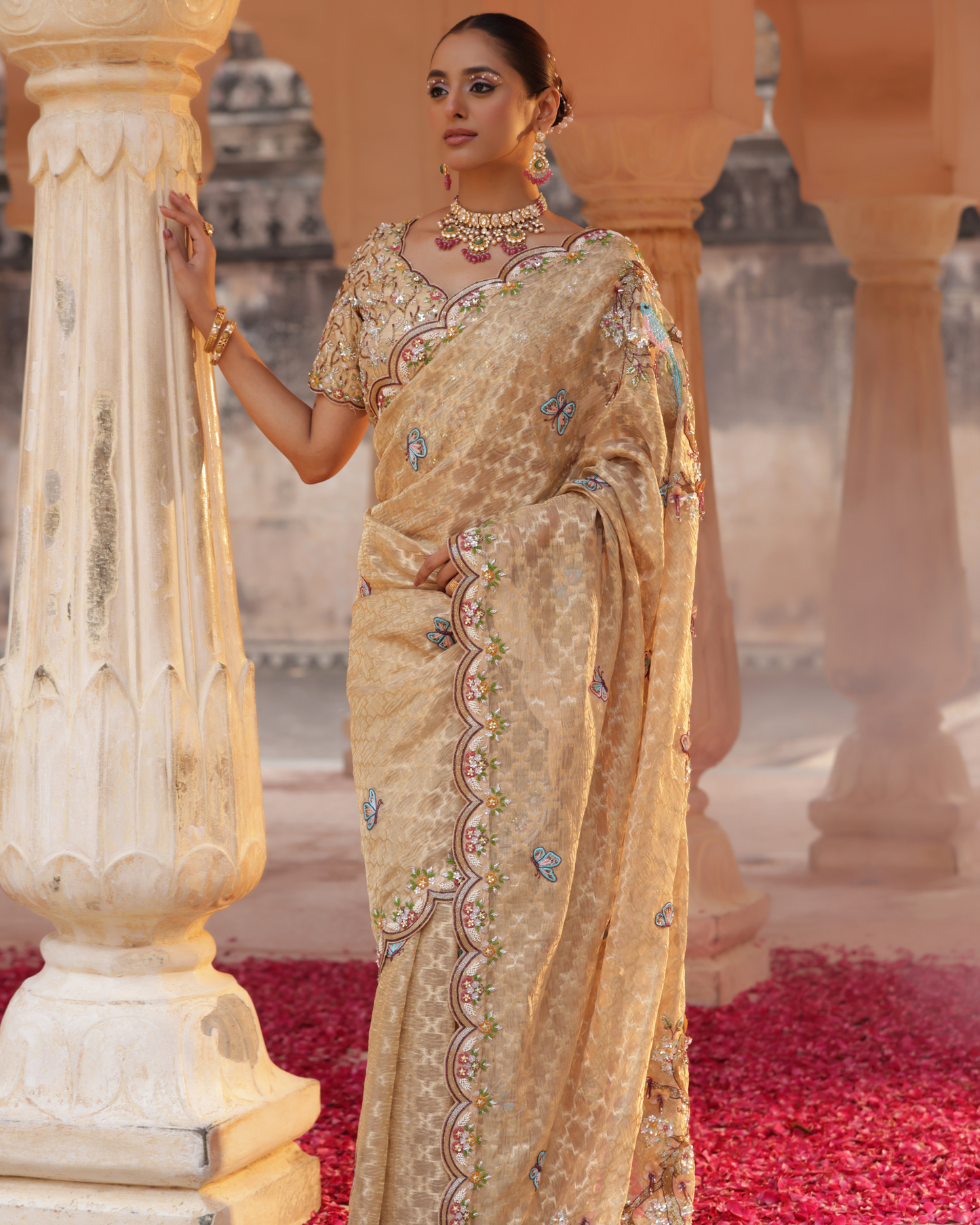Rajputana Zari Tissue Saree