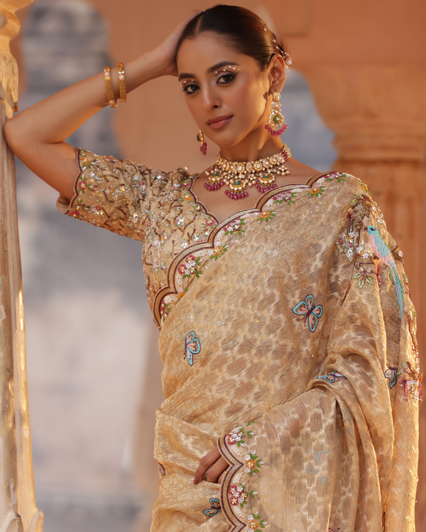 Rajputana Zari Tissue Saree