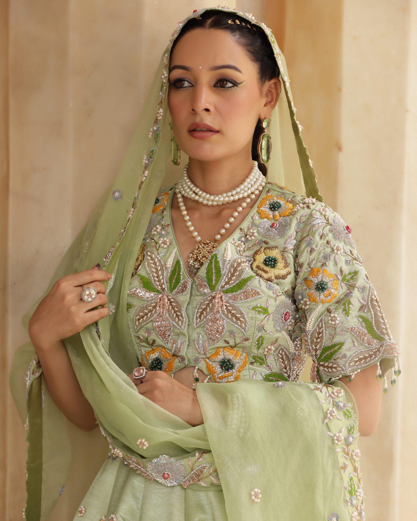Dupion Silk Lehenga Set