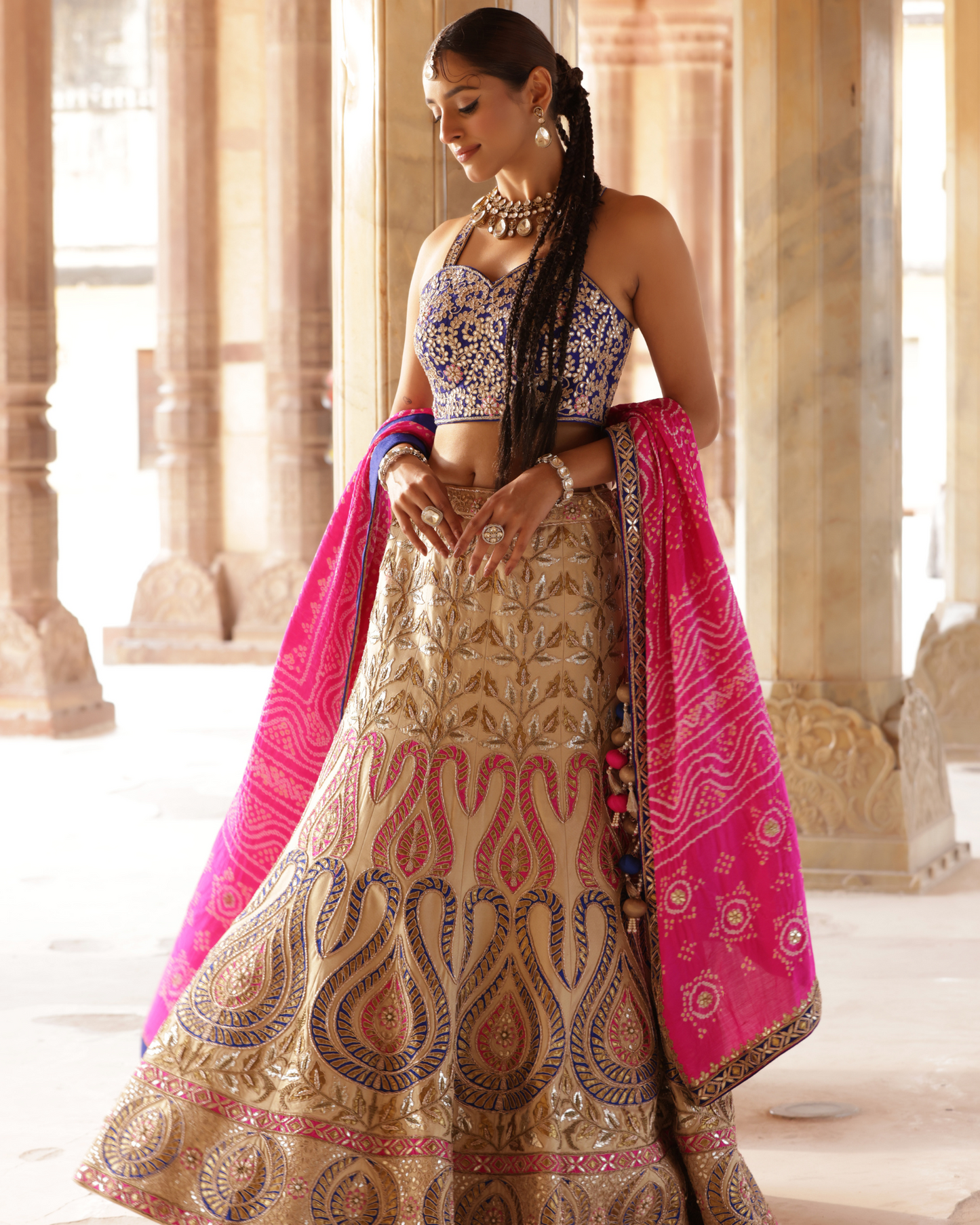 Banarsi Silk Lehenga Set