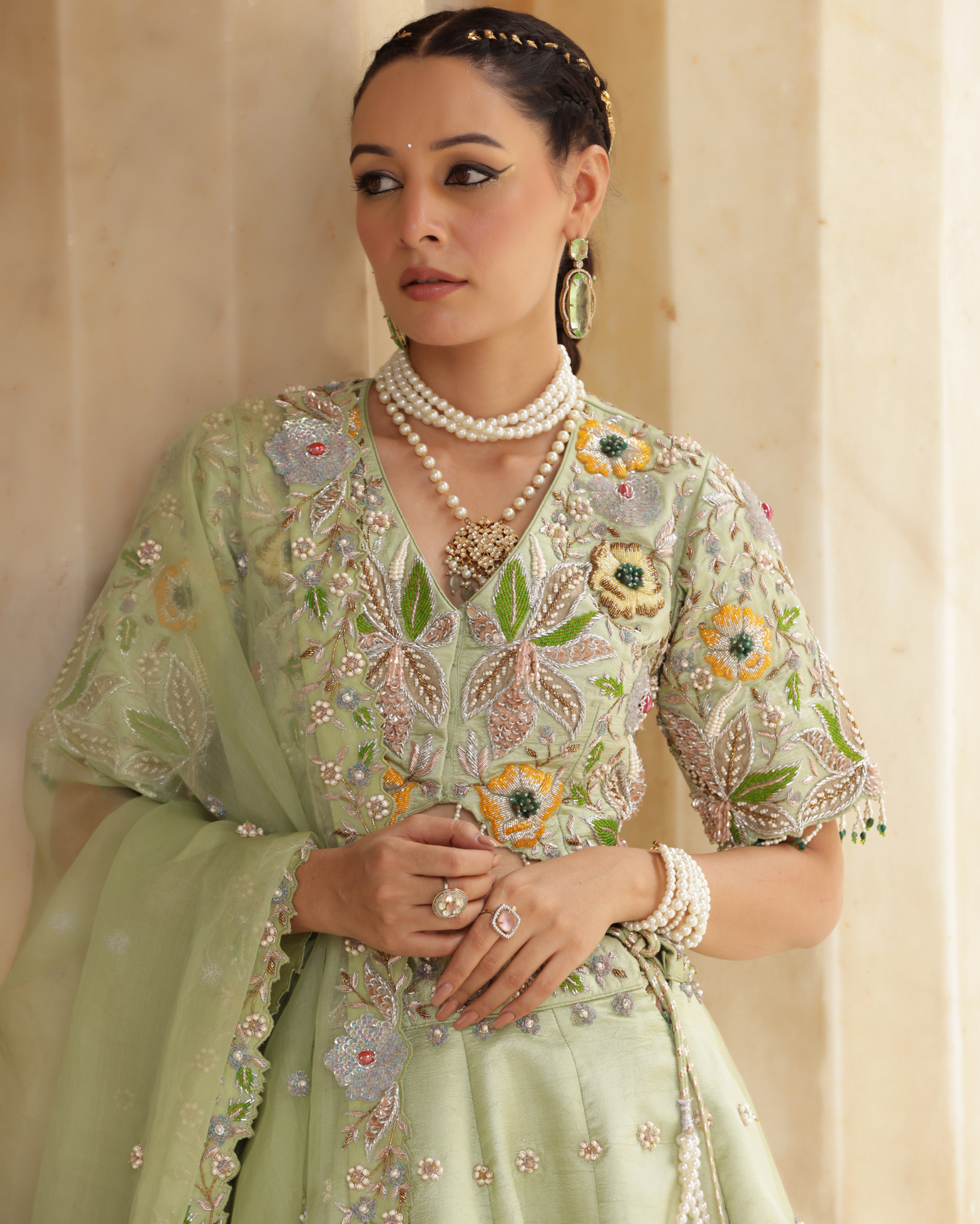 Dupion Silk Lehenga Set