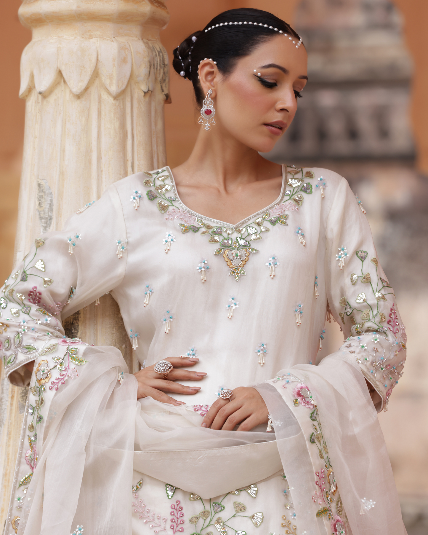 Heritage Sharara Set With Kardana Work