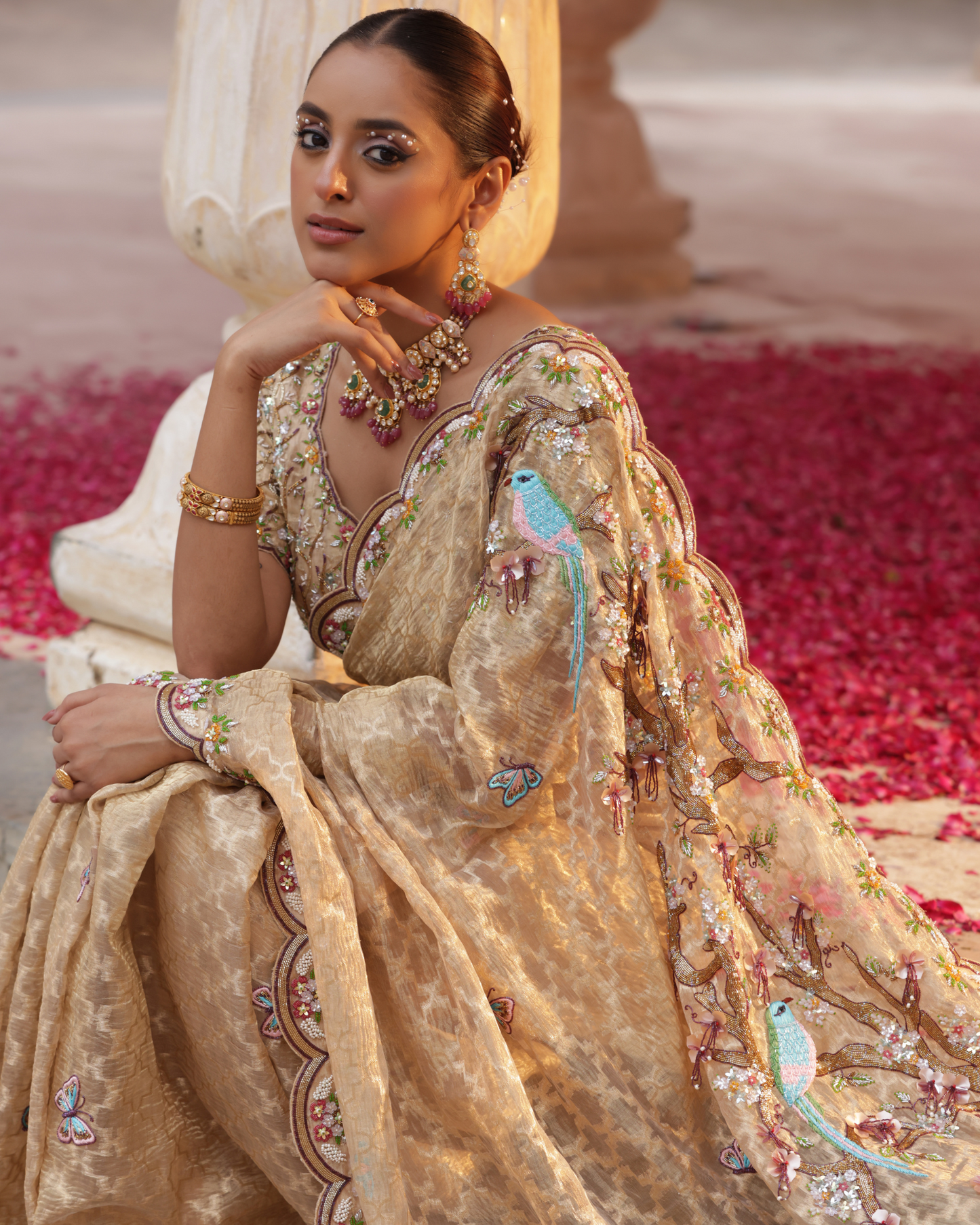 Rajputana Zari Tissue Saree