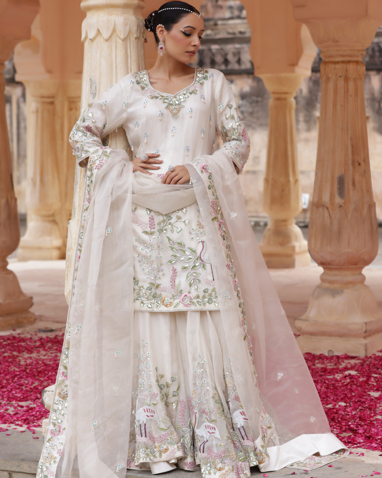 Heritage Sharara Set With Kardana Work