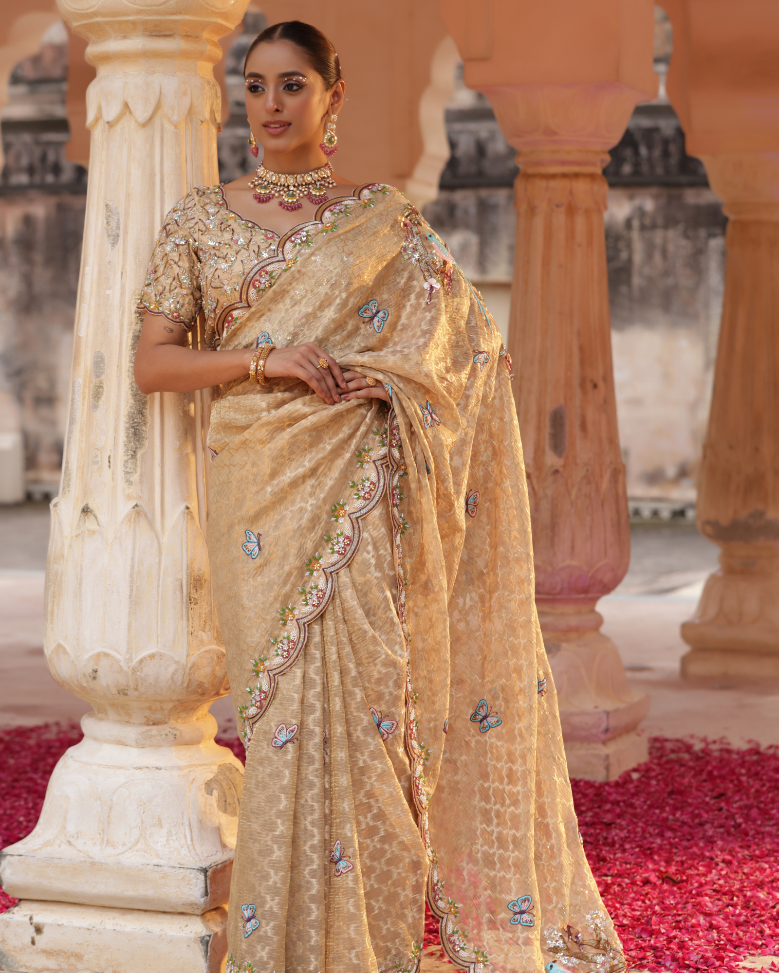 Rajputana Zari Tissue Saree