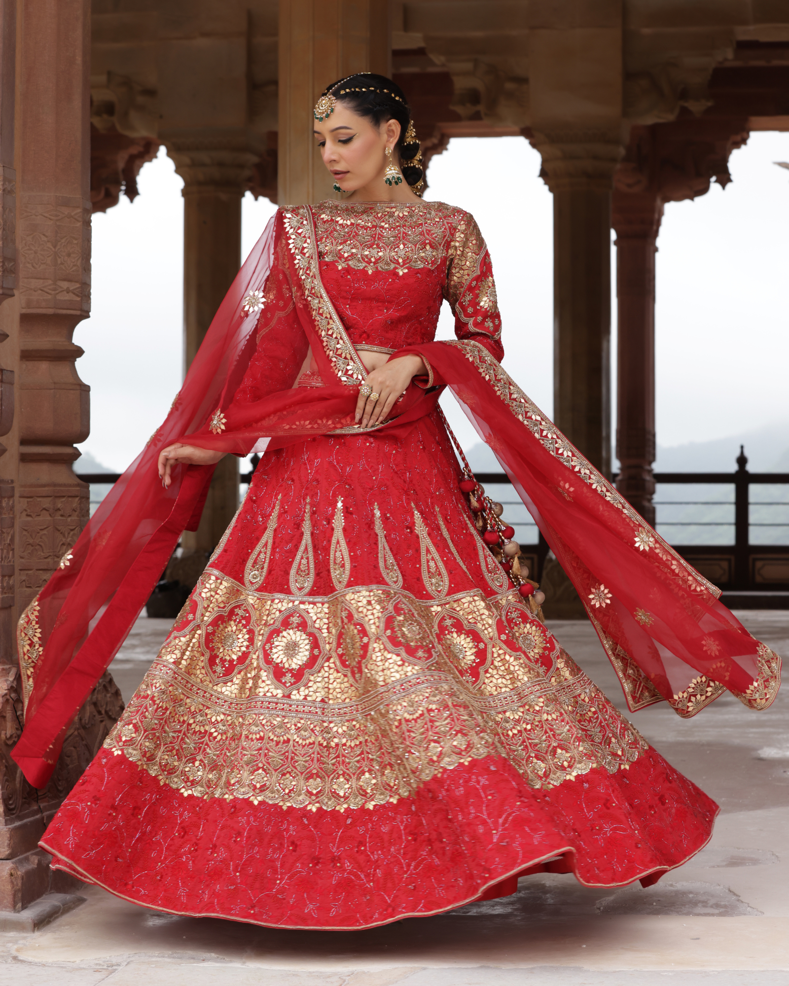 Rich Dupion Silk Lehenga Set