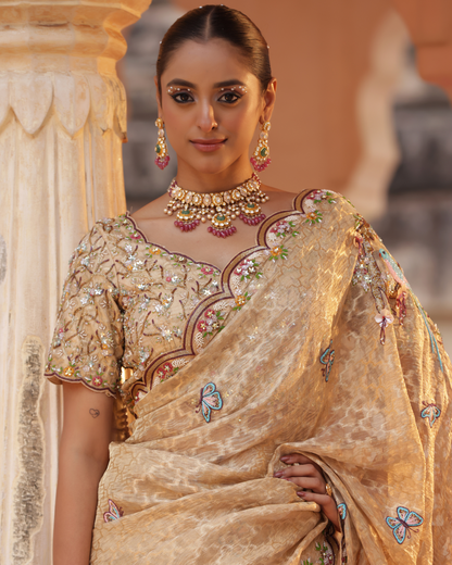 Rajputana Zari Tissue Saree